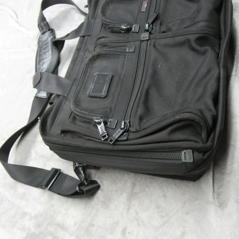 Tumi Alpha T Pass‎ Laptop Briefcase Messenger Travel Checkpoint Expandable READ